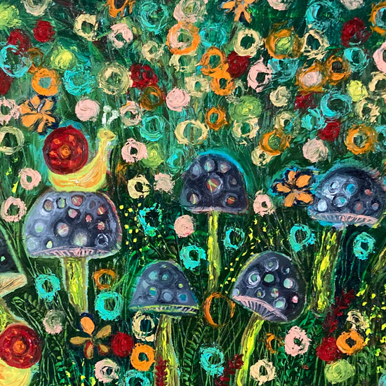 Mushrooms and snails