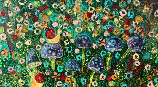 Mushrooms and snails